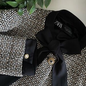 Zara Tweed brown Jacket size S